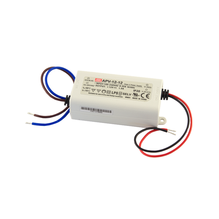 Diode LED 12V 12W Constant Voltage LED Driver, 100-240V Input