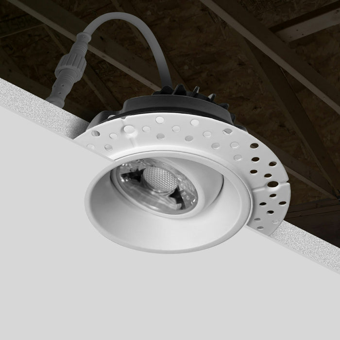 Envision LED LED-DLJBX-TML-GMB-2R Trimless-Line 2" 8W Round LED Gimbal Downlight, 5 CCT Selectable