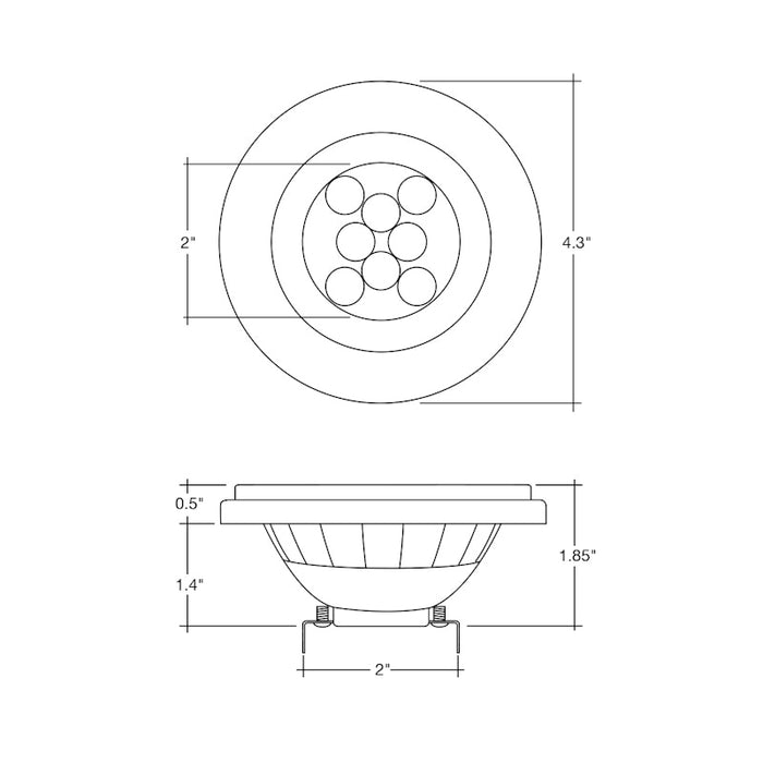 EnvisionLED LED-PAR36-13W-W 13W PAR36 LED Bulb, 2700K