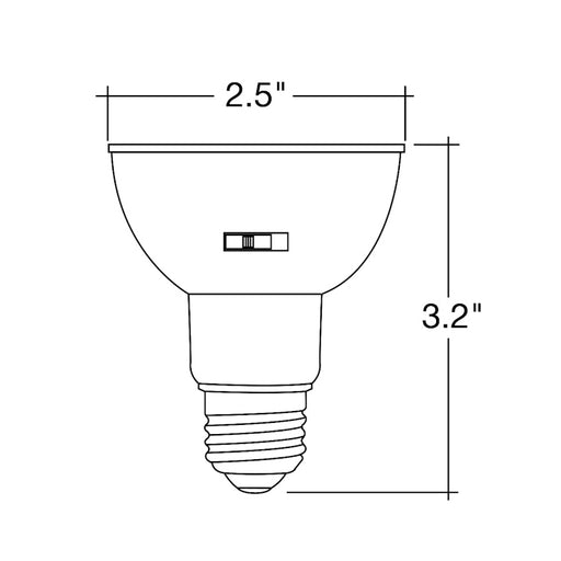 EnvisionLED LED-P20-7W-5CCT 7W PAR20 LED Bulb, 5 CCT Selectable