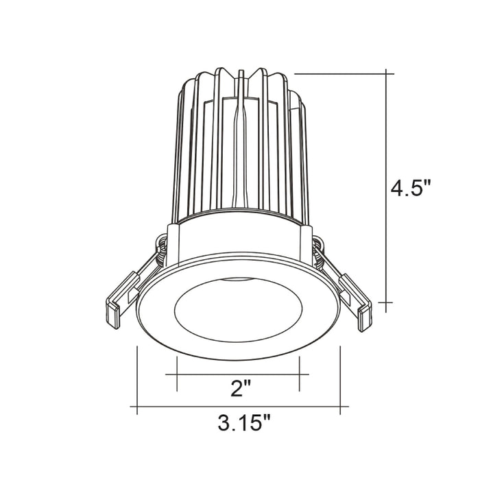 Envision LED LED-DLJBX-2 2" Round SnapTrim-Line LED Smooth Downlight