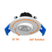 Envision LED LED-DLJBX-ADJ-2 SnapTrim-Line 2" Round LED Gimbal Downlight, 5 CCT Selectable