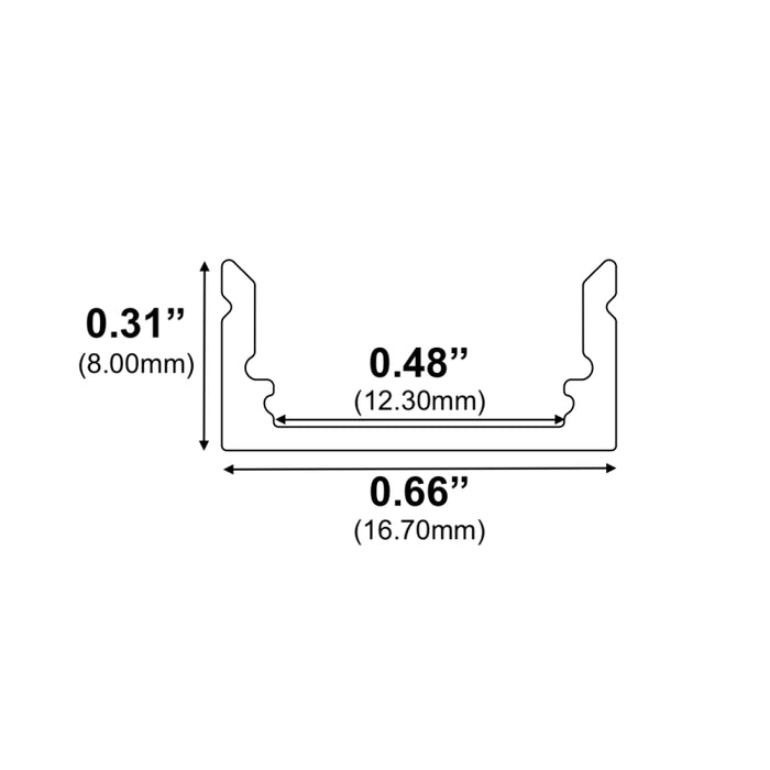 Alberko 1971ASL 8-ft LED Channel