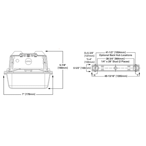 Metalux 4VT2 4-ft LED Industrial Vaportite, 6000lm