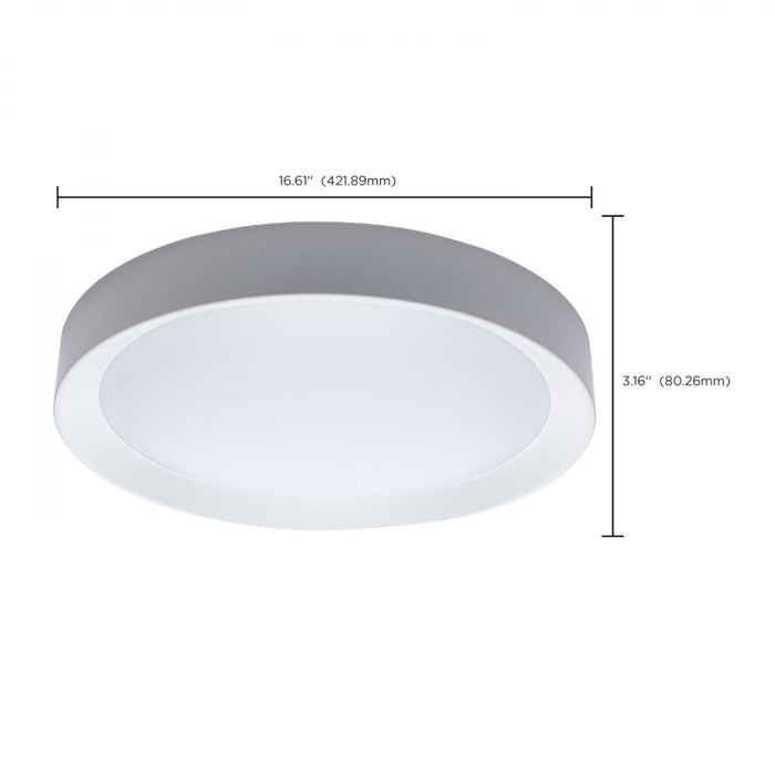 Nuvo Selene 17" LED Flush Mount, 5CCT Selectable