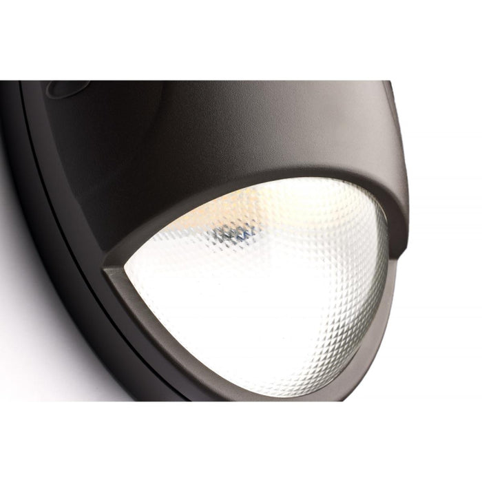 Nuvo 15W LED Oval Small Emergency Wall Pack, 3CCT Selectable