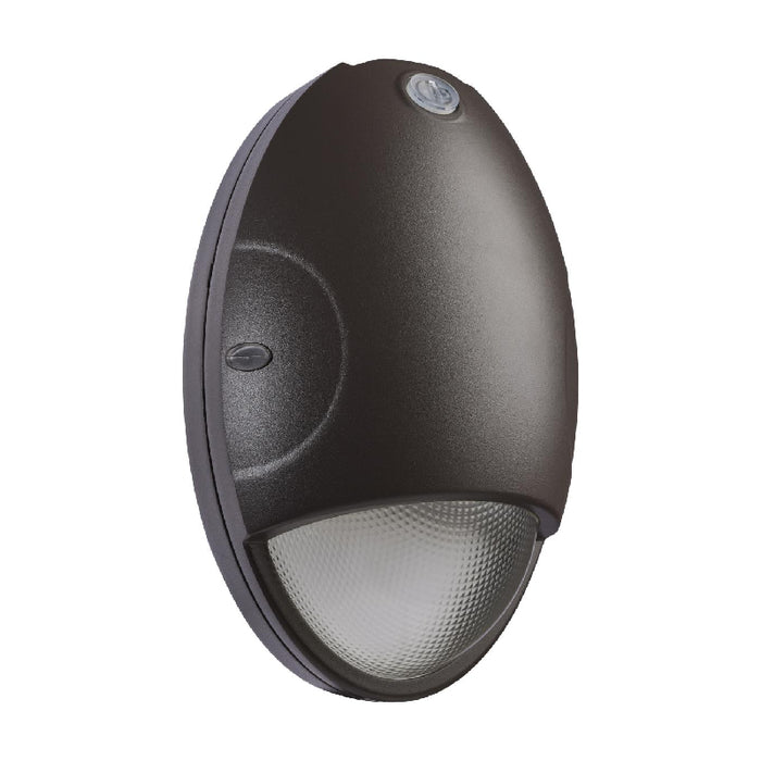 Nuvo 15W LED Oval Small Emergency Wall Pack, 3CCT Selectable