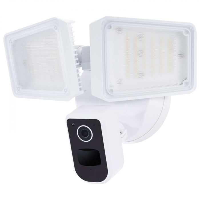 Nuvo 36W Rectangular Outdoor LED Smart Security Light with Camera