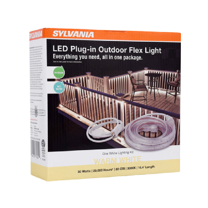 LEDvance 75626 60W LED Plug-In Outdoor Flex Light, 32.8ft, 6500K