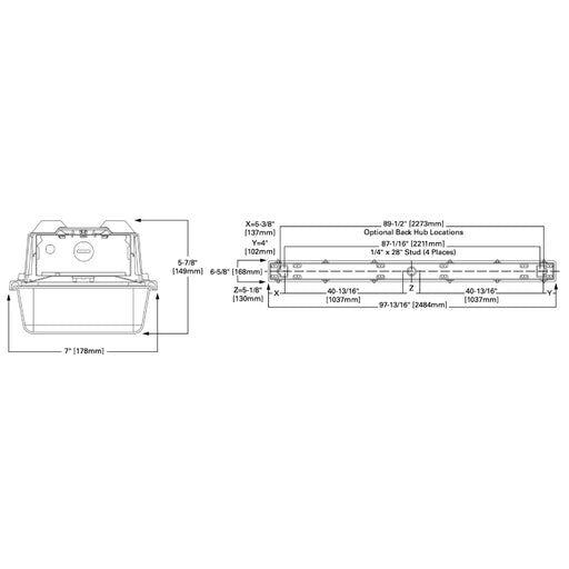 Metalux 8VT2 8-ft LED Industrial Vaportite, 22000lm