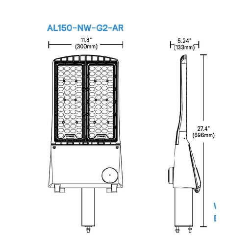 Stonco AL150 150W LED Area Light, 4000K