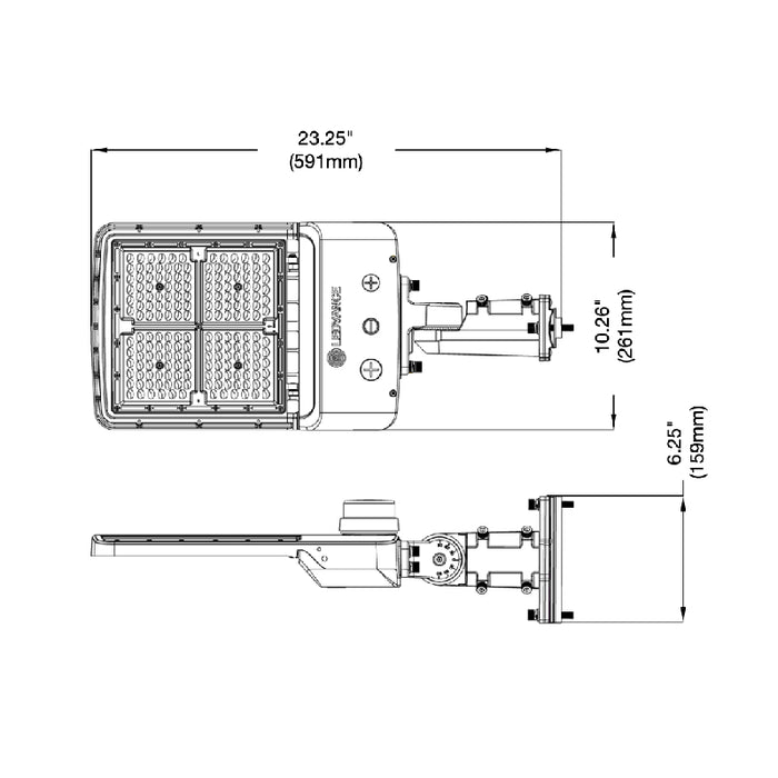 LEDvance AREAFLD 90W/120W/150W LED Value Class Wattage Selectable Area Light