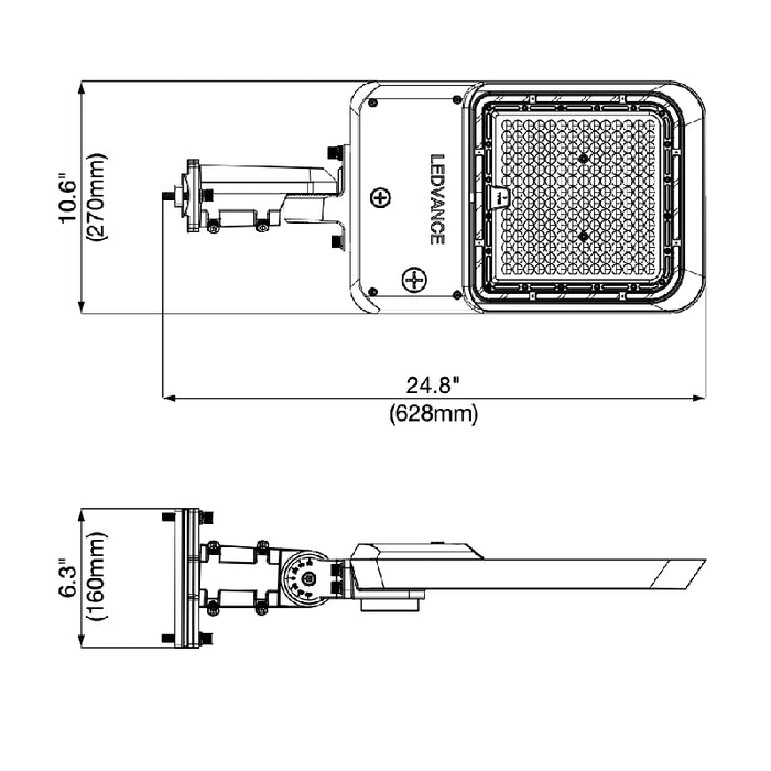 LEDvance AREAFLD 90W/120W/150W LED Performance Class Dual Selectable Area Light