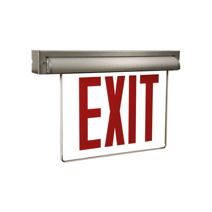AtLite AUXA6 Edge-Lit Exit Sign, AC Only LED Lamp, 6" Letters