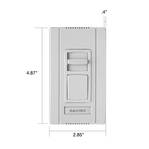 Wattstopper CD703PNA Single Pole/ 3 Way Slide Dimmer, Preset 700W