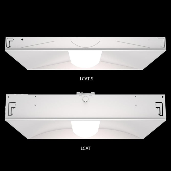 Columbia LCAT22-S 2x2 LED Shallow Architectural Troffer - CCT & Lumen Switchable