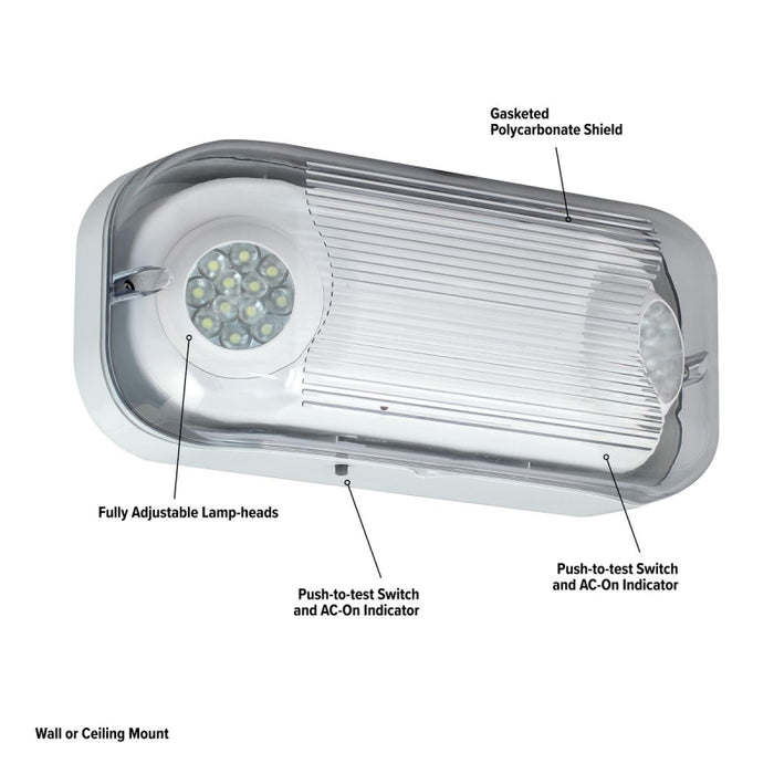 Compass CSWEU2LED LED Outdoor Emergency Light