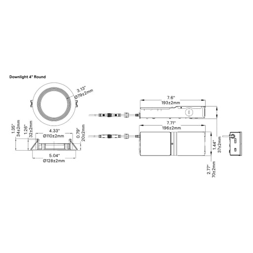 Lightolier DL4R 4" Round LED Downlight, 5CCT &Lumen Selectable