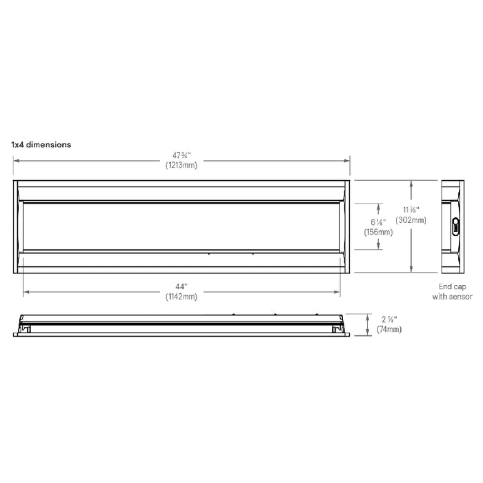 Day-Brite CFI 1DSRT 1x4 LED Troffer w/ DAYOCC Sensor, 3000/4000/5000lm, 3CCT Selectable