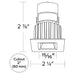 Elco E1L12 Oak 1" Square Recessed Downlight