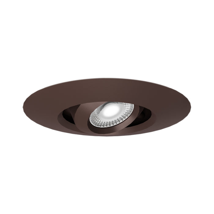 Elco E1L32 Oak 1" Round Recessed Adjustable Gimbal