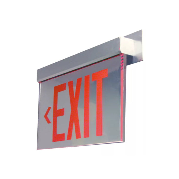 Sure-Lites ES7 LED Edge Lit Exit Sign, Self Powered, Double Face, Surface Mount