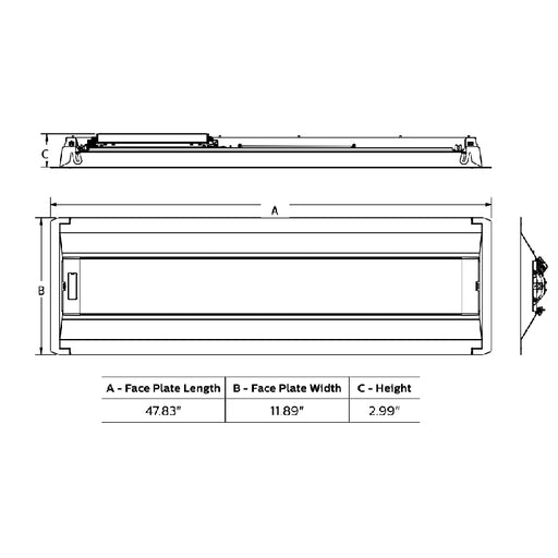 Philips EvoKit Click 1x4 LED Retrofit Kit, Lumen & 3CCT Selectable