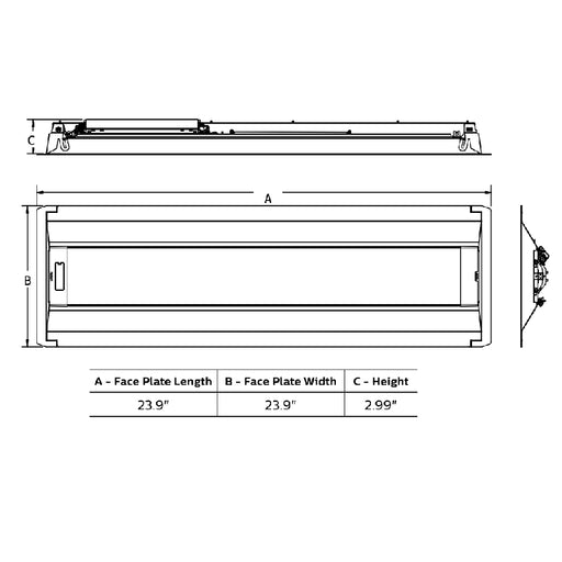 Philips EvoKit Click 2x2 LED Retrofit Kit, Lumen & 3CCT Selectable