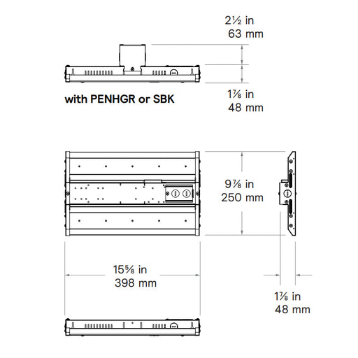 Day-Brite CFI FCY0815L8CST LED High Bay, 8000/12000/15000lm & 2 CCT Selectable