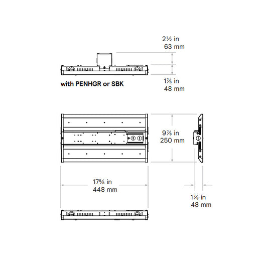 Day-Brite CFI FCY1524L8CST LED High Bay, Lumen & 2CCT Selectable, 120-347V