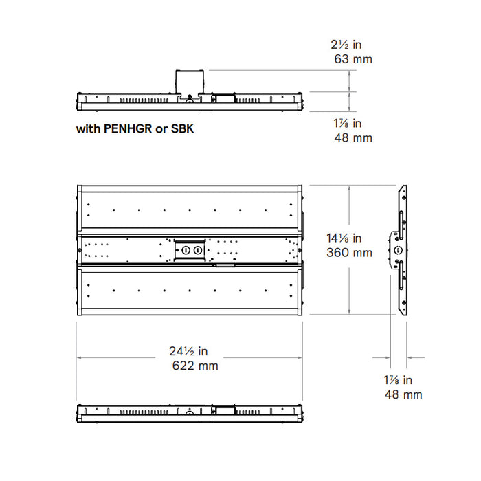 Day-Brite CFI FCY2436L8CST LED High Bay, 24000/30000/36000lm & 2 CCT Selectable