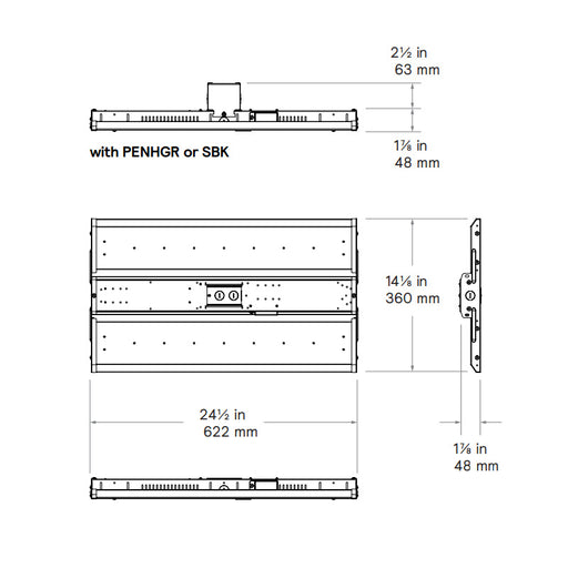 Day-Brite CFI FCY2436L8CST LED High Bay, Lumen & 2CCT Selectable, 120-347V