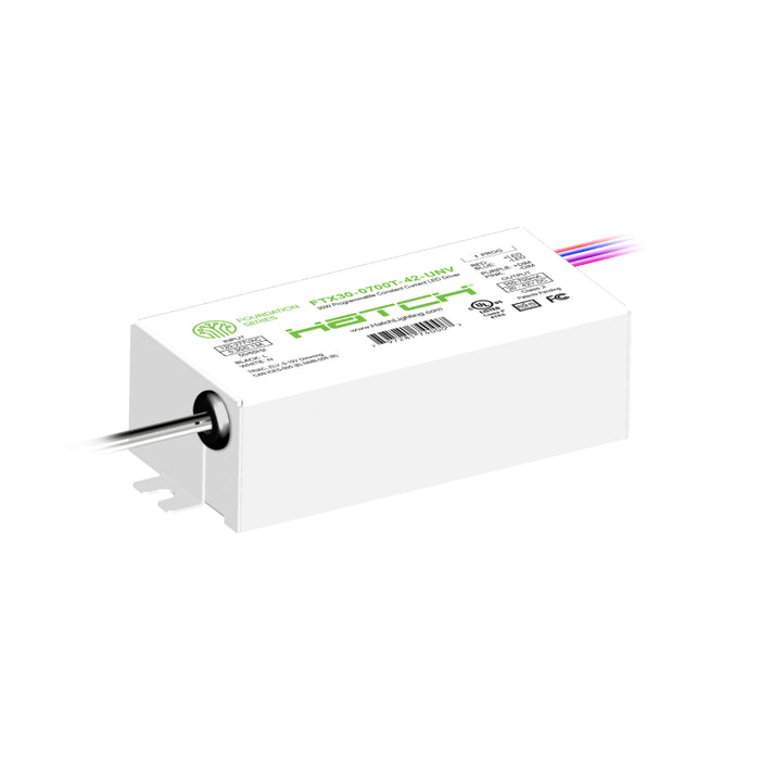 Hatch FTX30 Foundation Series 30W Programmable Constant Current LED Driver, 350-700mA