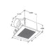 Panasonic FV-30VQ3 WhisperCeiling 290CFM Spot Ventilation Fan