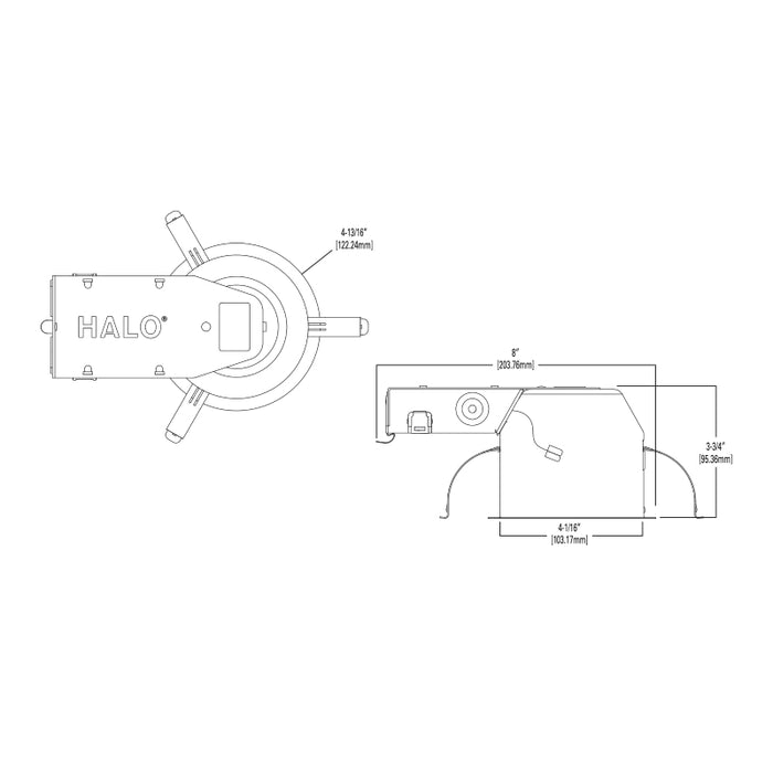 Halo H245RICAT 4" Recessed LED Remodel Housing, 60-Pack