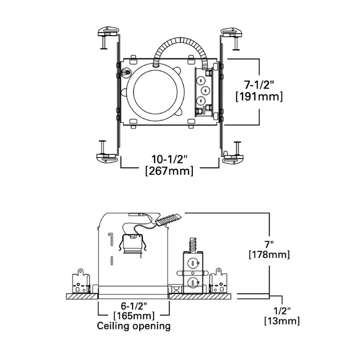 Halo H7ICT 6" IC New Construction Housing, 60-Pack