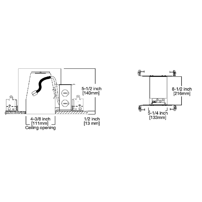 Halo H995ICAT 4" IC AIR-TITE LED Dedicated New Construction Housing, 60-Pack