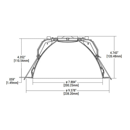 Halo HCD8TSQH 8" Square Reflector, Medium Distribution