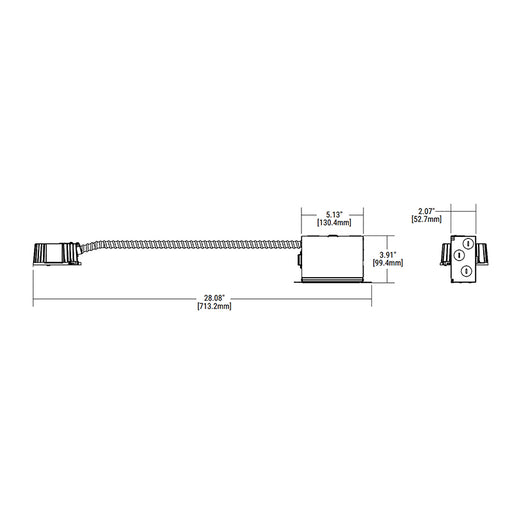 Halo Commercial HCDJBLS510CSD Junction Box Fixture Kit, 500/750/1000 Lumen & 5CCT Selectable