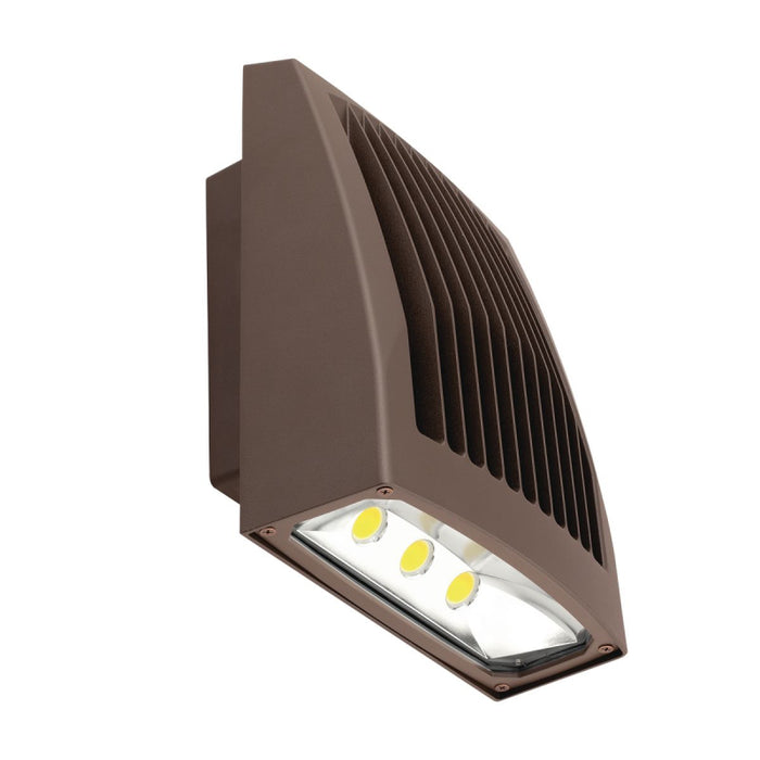 EXO SG2-50 Sling 51W LED Slender Wall Pack, 4000K 5526 Lumens, with Photocontrol, Dark Bronze,  1120-277V