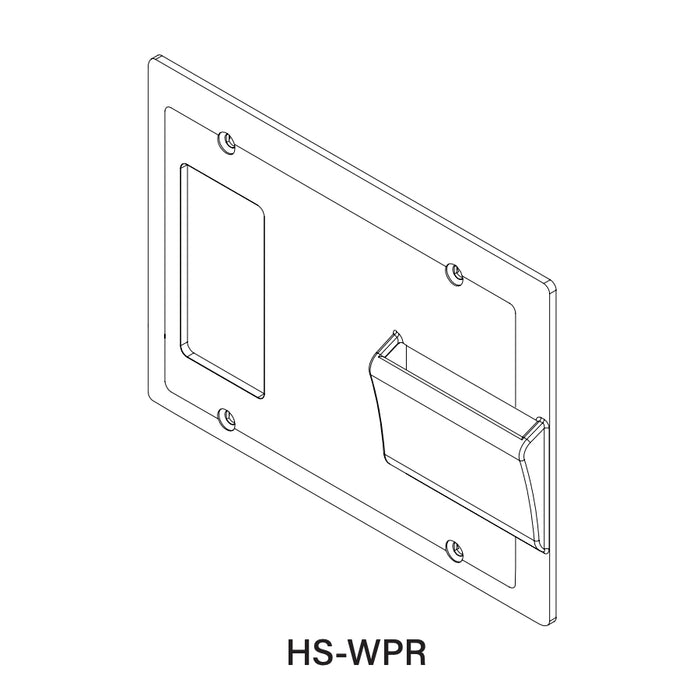 Wattstopper HS-WPR Cover Plate for 3-Gang Box w/ Right Card Slot