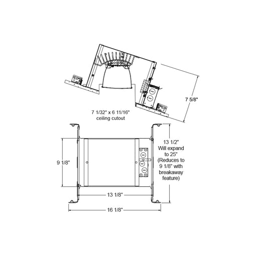 Juno IC926LED G4 09LM 6" Round LED Slope Ceiling New Construction Housing, Universal Driver 120-277V, 0-10V, 10% Dim