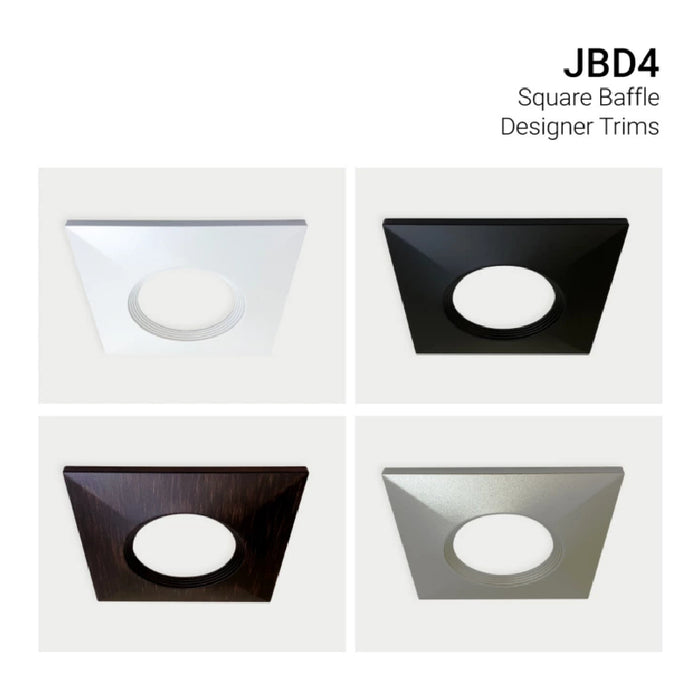 Halo JBD 4" Square Baffle Designer Trims