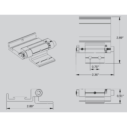 Keystone KT-WWLED-LA-HB-KIT Hinged Bracket Kit