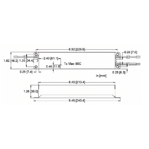 Hatch LC150-BB L Series 150W Constant Current LED Driver, 0-10V Dimming, 1050mA