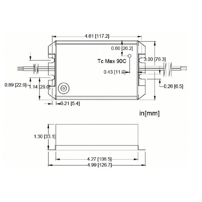 Hatch LC60-F L Series 60W Constant Current LED Driver, 0-10V Dimming, 1600mA