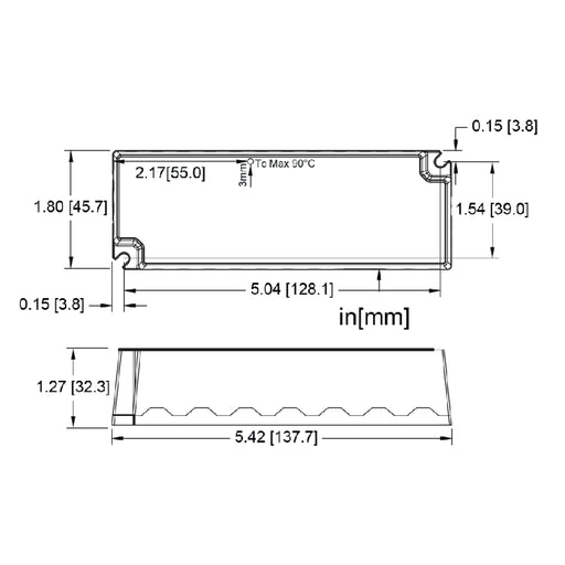 Hatch LC50-T L Series 50W Constant Current LED Driver, 0-10V Dimming, 1400mA