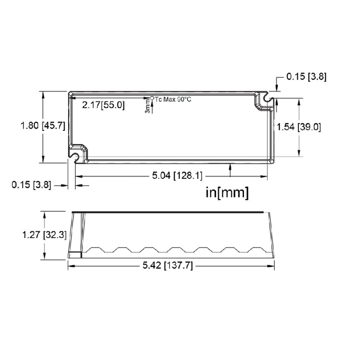 Hatch LC50-T L Series 50W Constant Current LED Driver, 0-10V Dimming, 1400mA