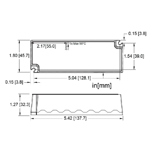 Hatch LC50-T L Series 50W Constant Current LED Driver, 0-10V Dimming, 1050mA