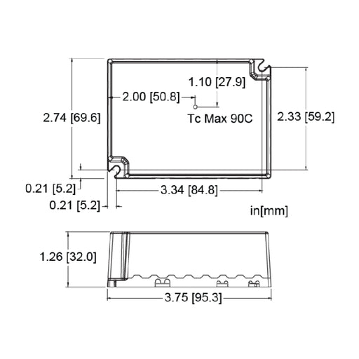 Hatch LC40-W L Series 40W Constant Current LED Driver, 0-10V Dimming, 1050mA